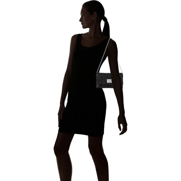 ❤️Trina Mesh Evening Black Clutch for Women Shoulder Bag - Picture 6 of 6
